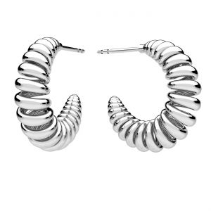 Kolczyk sztyft spirale*srebro AG 925*KLS ODL-00624 5,9x19,5 mm