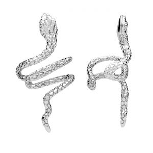 Kolczyk nakładany na ucho - nausznica wąż*srebro AG 925*KLN OWS-00612 14x27 mm