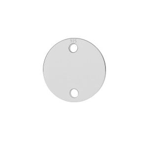Zawieszka łącznik - okrągła blaszka do grawerowania*srebro AG 925*LKM-3395 - 0,40 10x10 mm