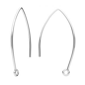 Bigiel otwarty - typ rybki*srebro AG 925*BRY 5 0,85x20x38 mm