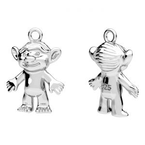 Zawieszka - mały troll*srebro AG 925*CON-1 OWS-01138 12x16,3 mm