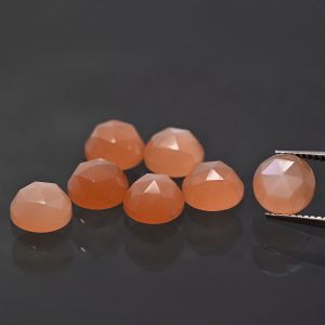 Rozeta - kamień księżycowy łososiowy 6 MM