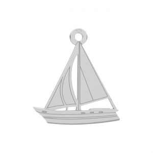 Zawieszka - żaglówka*srebro AG 925*LKM-3452 - 0,50 15x16,5 mm