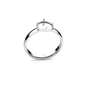 Pierścionek uniwersalny z oprawą do okrągłych kamieni naturalnych 6mm*srebro AG 925*U-RING OWS-01032 7,3x7,3mm