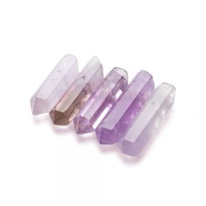 Zawieszka sopel z otworem - jadeit ametystowy 30 MM