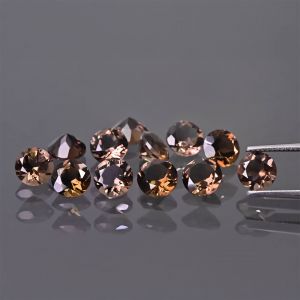 Okrągły kamień, stożek - kwarc dymny 2 MM