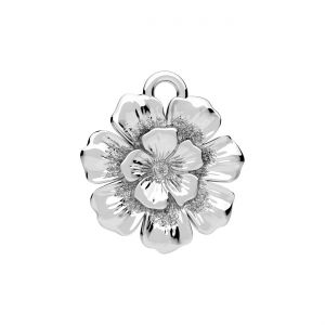 Zawieszka - kwiatek podwójny*srebro AG 925*CON-1 ODL-01629 13x14 mm