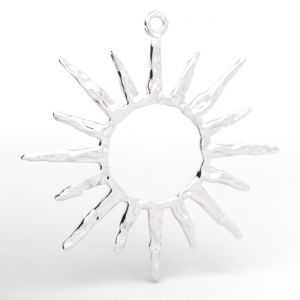 Zawieszka - słońce z falowaną powierzchnią*srebro AG 925*CON-1 S-CHARM 829 29,9x31,5 mm