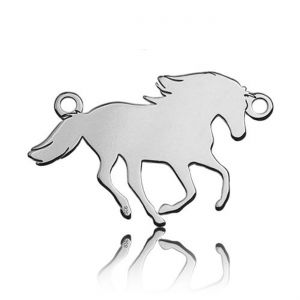 Zawieszka łącznik - koń*srebro AG 925*BL 392 - 0,40 14,4x21,5 mm