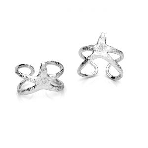 Pierścionek uniwersalny - rozgwiazda*srebro AG 925*U-RING OWS-01191 11x20 mm - R(11-15))