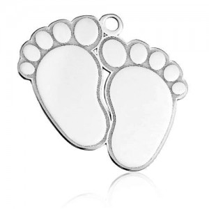 Pendant - baby feet for engraving*sterling silver AG 925*BL 759 - 0,4 mm