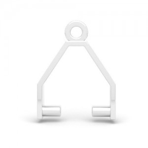 Drop bail for crystals*sterling silver AG 925*KRK 14