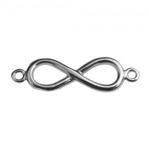 Connector pendant - infinity symbol*sterling silver AG 925*L-2