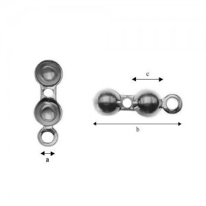 Cord end cap*sterling silver AG 925*LP 5