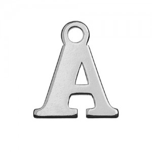 Pendant - letter A*sterling silver AG 925*MBL A - 0,4 mm