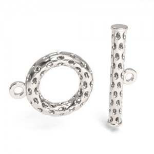 Openwork clasp - toggle type*sterling silver AG 925*ZAM 12  