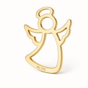 Złota zawieszka ażurowa łącznik - anioł*złoto AU 375*LKZ9K-30026 - 0,30 11,5x15,7 mm