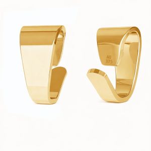 Złoty prosty krawat zaciskany do podwieszania*złoto AU 375*LKZ9K-30012 - 0,30 2,5x5 mm