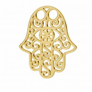 Złota zawieszka ażurowa - ręka Fatimy, Hamsa*złoto AU 375*LKZ9K-30001 - 0,30 15x20 mm