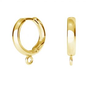 Bigiel angielski - okrągły typu kajdanki do podwieszania*srebro AG 925*ODL-00732 BZO 1 13,7x16,5 mm