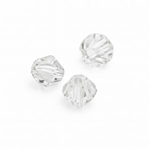 Koralik fasetowany bicone 4,0 mm Crystal - BICONE BEAD 4 MM PRIMERO CRYSTAL