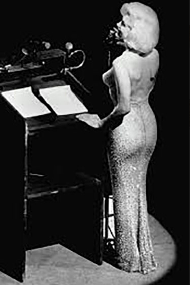 Marilyn Monroe kryształowa suknia